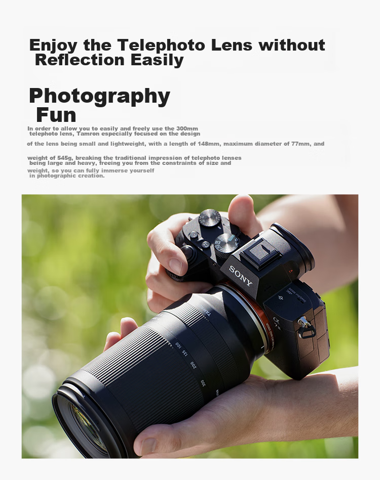 Tamron A047S 70-300mm F/4.5-6.3 Di III RXD Telephoto Zoom Lens, Sports And Wildlife, Sony Full-Frame Mirrorless Camera Lens (Sony Full-Frame E-Mount) 4
