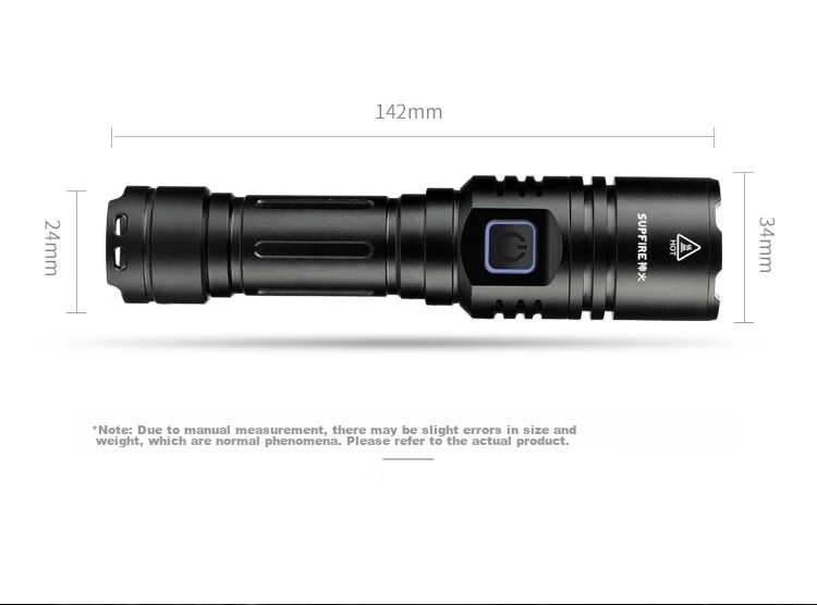SupFire GT17 High-Intensity Flashlight, Bright Long-Range LED Light, Rechargeable Mini Portable Household Outdoor Emergency Light 18