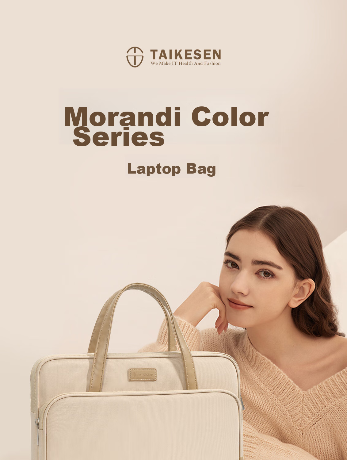 Taikesen Cloud Notebook Laptop Bag for Women, 15.6-Inch, Compatible with Lenovo Air, Apple Mac, Huawei, Xiaomi 1