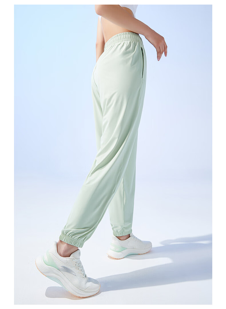 Anta Freedom Pants | Ice Silk Sun Protection Lantern Pants Women's Summer New Drawstring Jogger Loose Yoga Sports Trousers 56