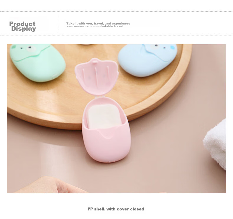 Siwangongli Disposable Soap Sheets Portable Soap Paper for Travel, Outdoor Use, Children, Mini Petals Hand Washing Sheets SW7372 14