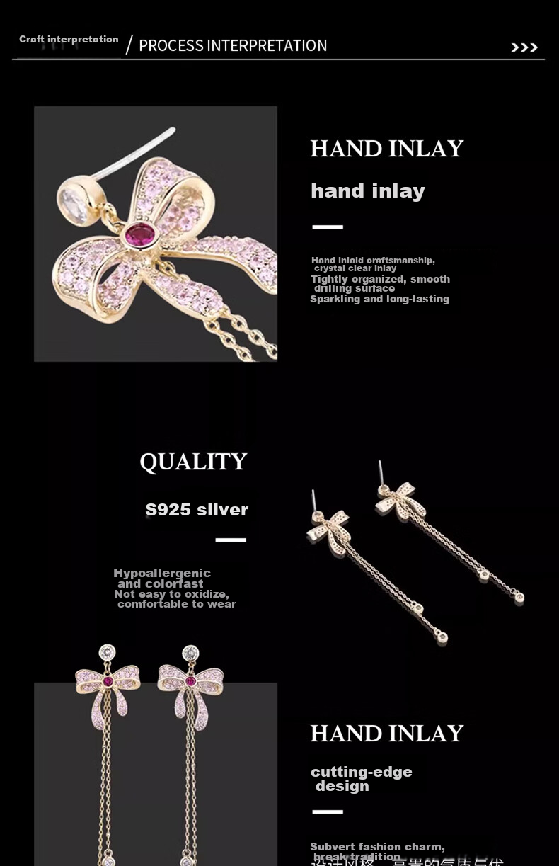 Eternelle French Eternal Original Design Earrings, Elegant Ear Rings, Fairy-Like Tassel Earrings, Birthday Gift for Wome 11