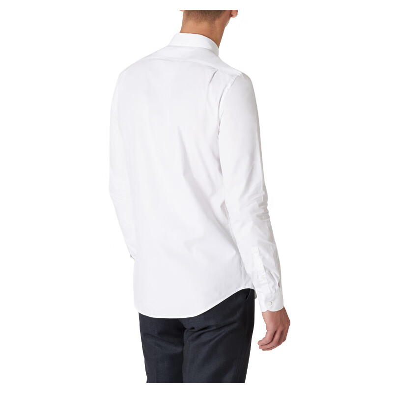 ps paul smith 保罗史密斯 19秋冬男士白色长袖修身衬衫 m2r-614p-a20