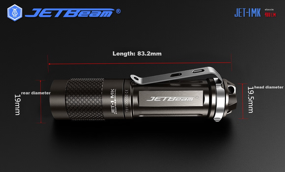 JETBeam Jianming I MK High-Intensity Flashlight, Mini Portable Outdoor Emergency Lighting, Cycling Light, Compact Outdoor Camping Lanter 11