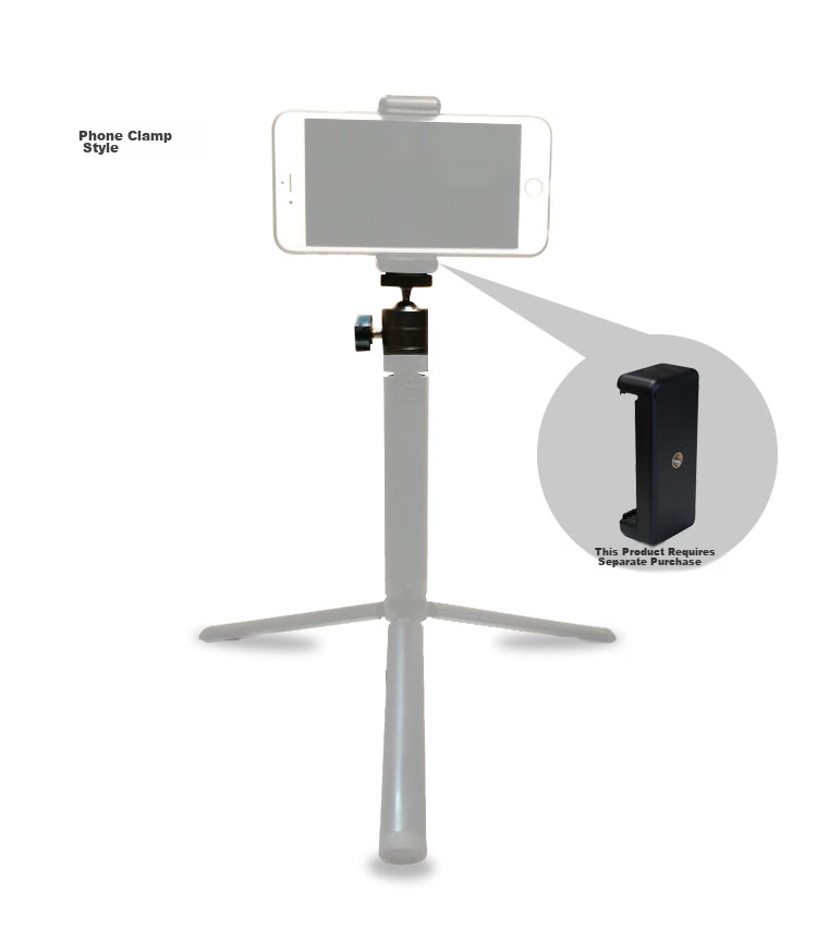 Earlymen EM-215 Mini Spherical Gimbal GoPro Adapter, Action Camera Mount Base, Portable Flash Stand Octopus Gimbal Bracket 1/4 10