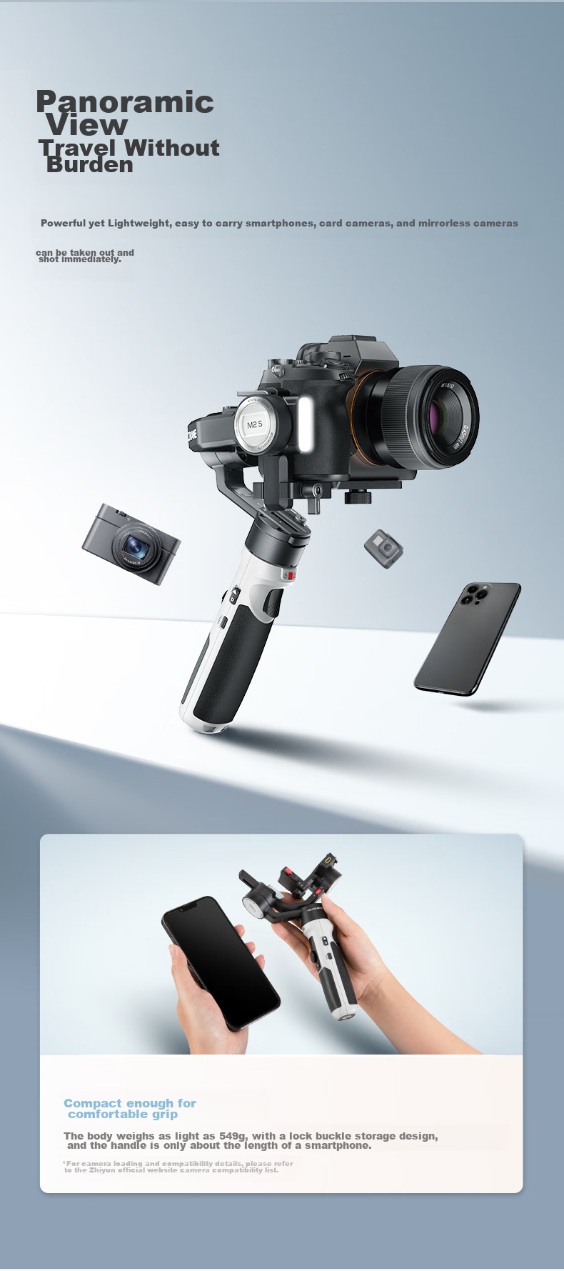 Zhiyun CRANE M2S Handheld Gimbal Stabilizer for DSLR And Mirrorless Cameras, Standard Versio 6