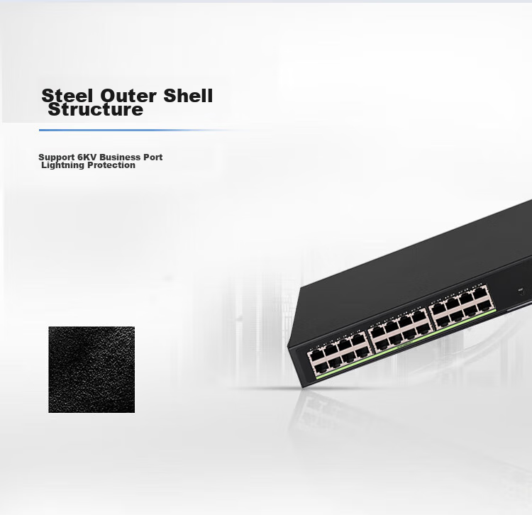 H3C S5024PV6-EI 24 Gigabit Ethernet Ports + 4 Fiber Optic Ports, Full Gigabit Layer 2 Managed Enterprise Network Switch, POE Power Supply 400W / Intelligent Stack / IPv6 4