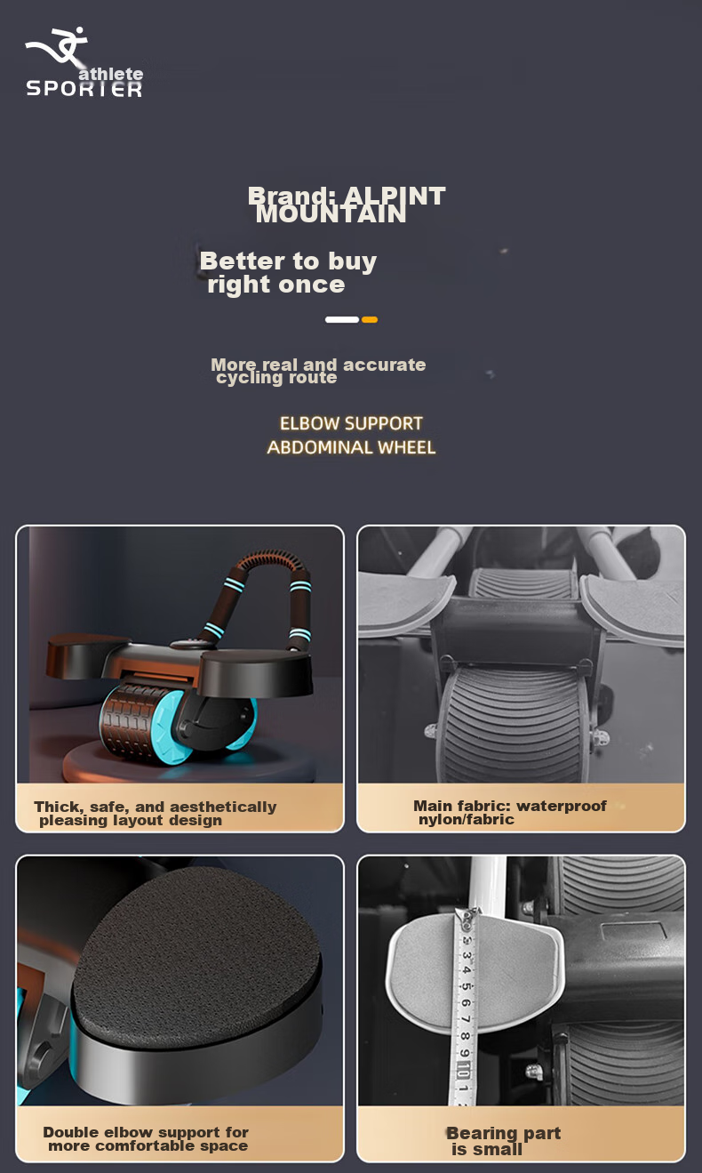 Yundongzhe Abdominal Wheel with Automatic Rebound Elbow Support, Abdominal Muscle Trainer, Fat-Burning Device for Men, Abdominal Compression Fitness Equipment, Plank Support 11