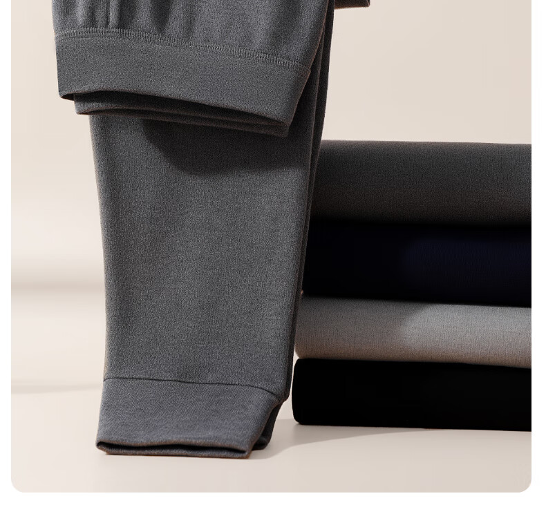 SEPTWOLVES [100% Cotton Antibacterial 2-Pack] Men's Thermal Underwear, Pure Cotton Antibacterial Warm Base Layer Pants 14