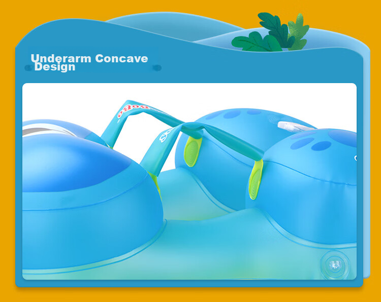 Kingpou Baby Swim Ring, Infant Armpit Ring, Children's Swimming Ring, Home-Use Kids Armpit Float Ring BO1022S 7