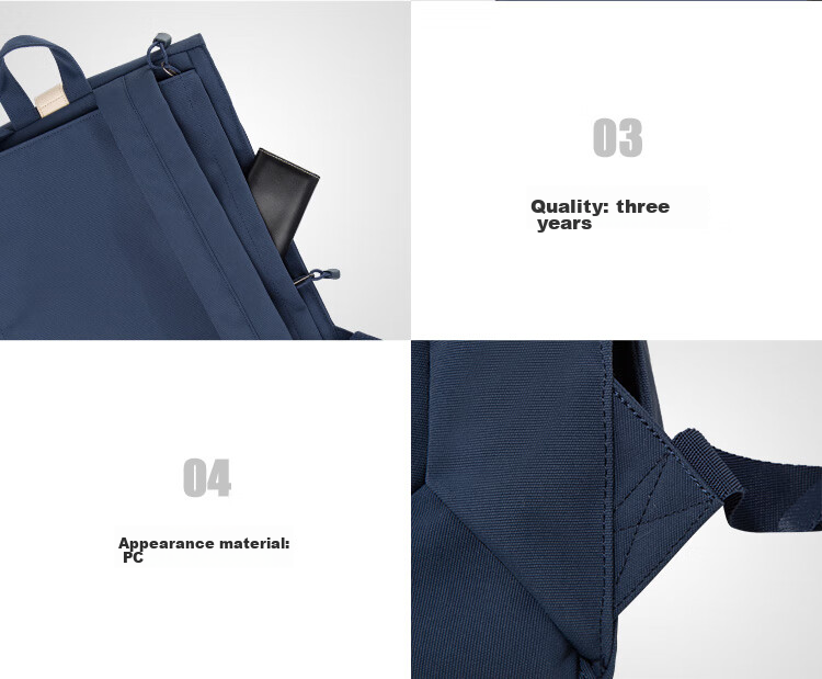 LEVEL8 Large Capacity Backpack Dual Shoulder Bag Unisex Functional Backpack LA-1736-02T00 8