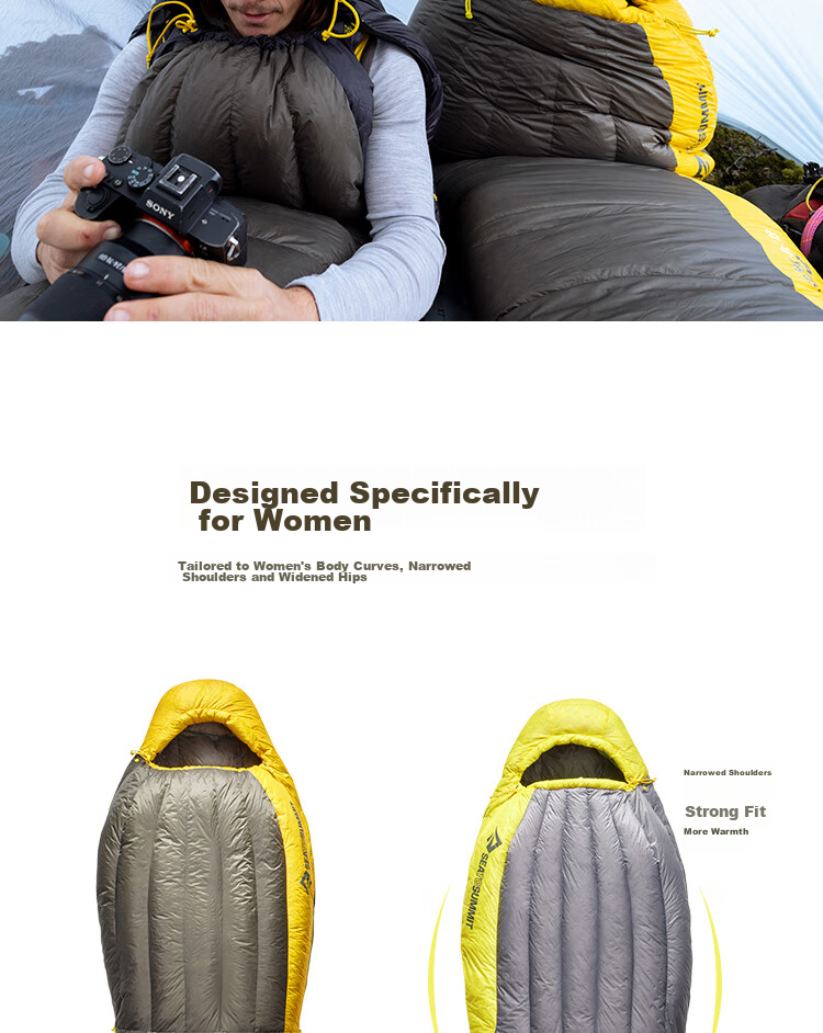 SEA TO SUMMIT Outdoor Camping Adult Down Sleeping Bag, Single-Person Mummy-Style Goose Down Waterproof Sleeping Bag 17