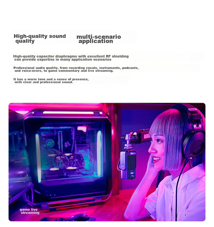 RODE NTUSB MINI Condenser Microphone for Novels, Voice Acting, Studio Recording And Live Streaming Professional Microphone 5