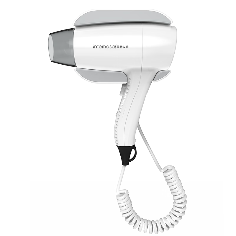 Interhasa! Hotel Hair Dryer Wall-Mounted Specialized for Guesthouse Bathroom, Wall-Hanging Electric Hair Dryer Rack Hair Dryer D90297