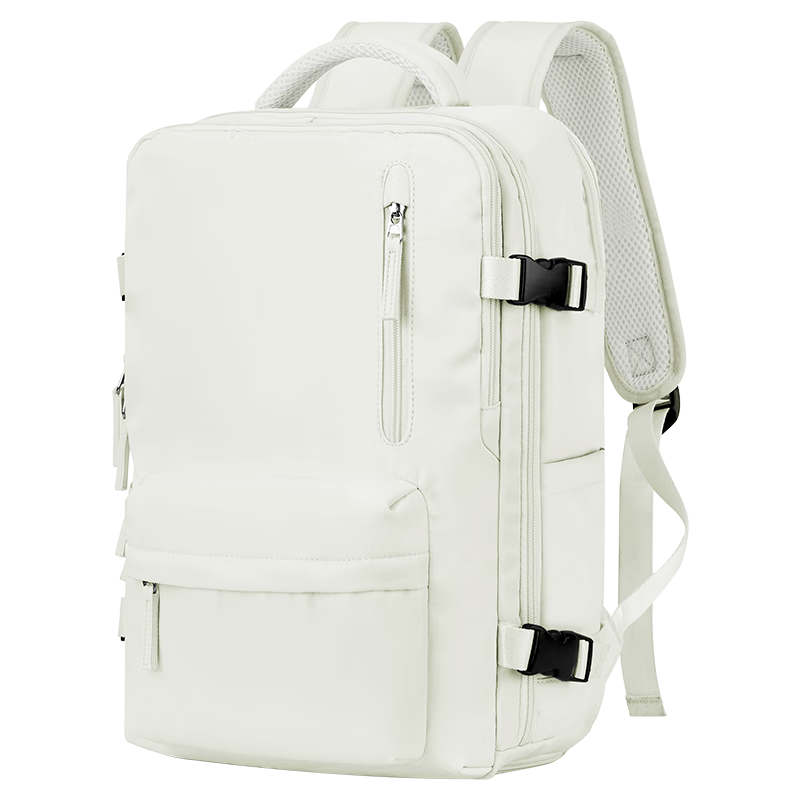 Landcase Travel Backpack for Women, Short-Trip Tourism Business Trip Luggage Backpack, Large Capacity Laptop Bag, 516215 Crescent White
