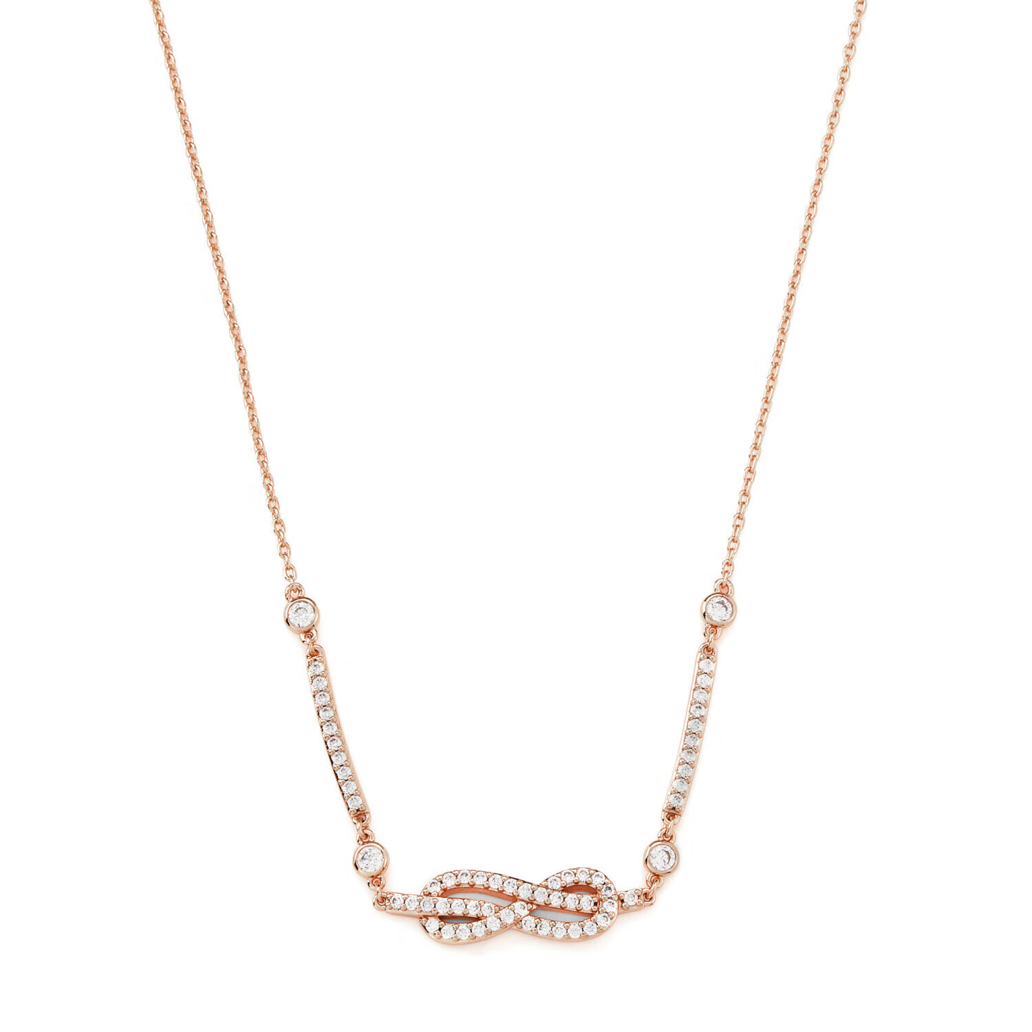 EMPORIO ARMANI Women's Necklace, Infinite Love Zirconia Necklace, Birthday Gift for Girlfriend, EGS3108221