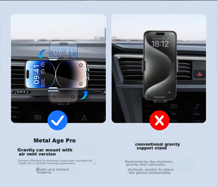 Baseus Car Phone Holder, Specially Designed for Vehicles And Trucks, Navigation Mount, Air Vent Mount, Interior Decoration Accessory 5