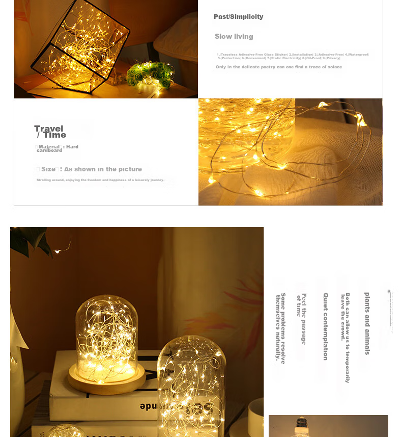 Gongxun Rose Flower Colorful String Lights Surprise Proposal Wedding Room Indoor Decoration Bedroom Atmosphere Scene Setup 20 Lights 12