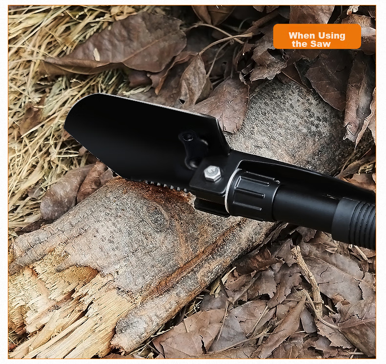 SupFire BG01 Multifunctional Military Shovel, Life-Saving Iron Spade, Foldable Car-Mounted Military Shovel, Outdoor Camping Emergency Spade, Hoe, And Pickaxe 13