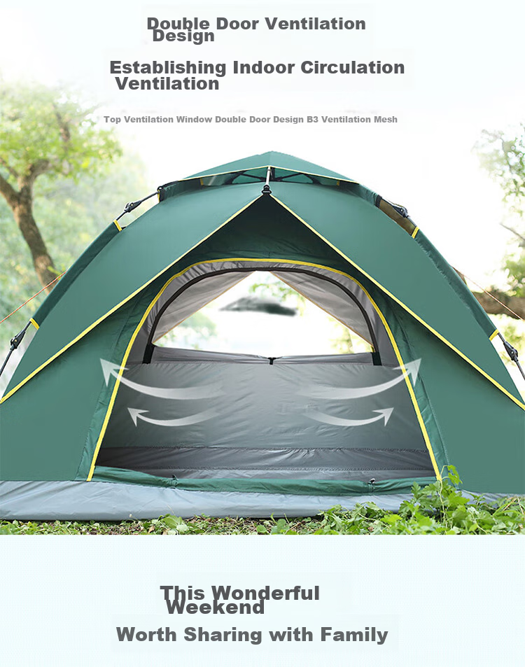 BeiJiLang Tent, Outdoor Enlarged Canopy, Two-In Camping Tent, Fully Automatic Quick-Open Camping Equipment 8