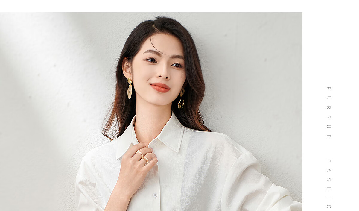 Chushen Spring And Autumn Long-Sleeve Shirt for Women, Wilderness Maillard Floral Embroidery Elegant Office Versatile Blouse S143C2024 17