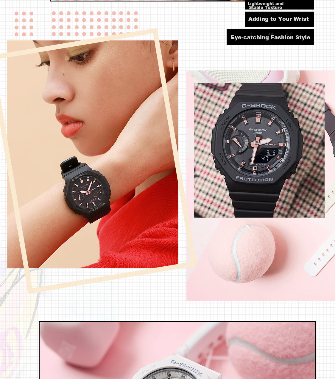 Casio Women's G-SHOCK Watch, Student Sports Digital Smart Watch, Japanese/Korean Style, Gift for Girlfriend, GMA-S2100 6