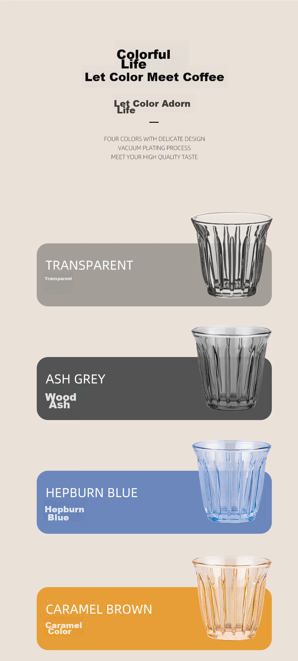 MHW-3BOMBER Bomber [Gift] Coffee Glass Cup, Australian White Cup, Transparent Simple Retro Dirty Americano Latte Art Cup 12