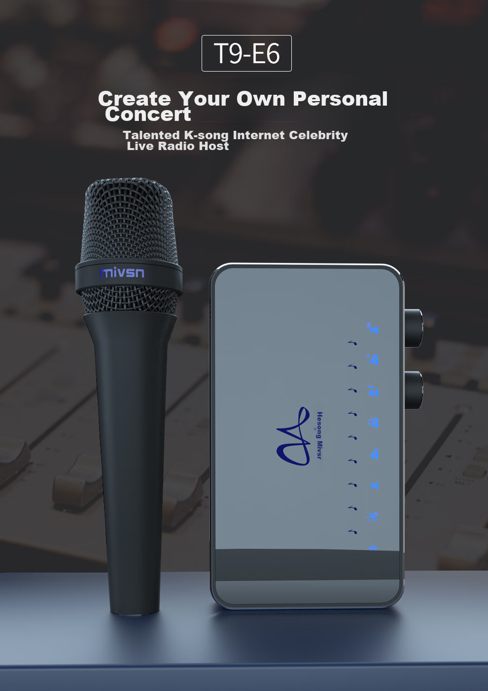 Meisheng T9-E6 Live Streaming Equipment Full Set, Handheld Wired Dynamic Microphone with Sound Card Kit for Mobile Phones, Professional Stage Performance Hosting Singing Outdoor Live Streaming Recording 2