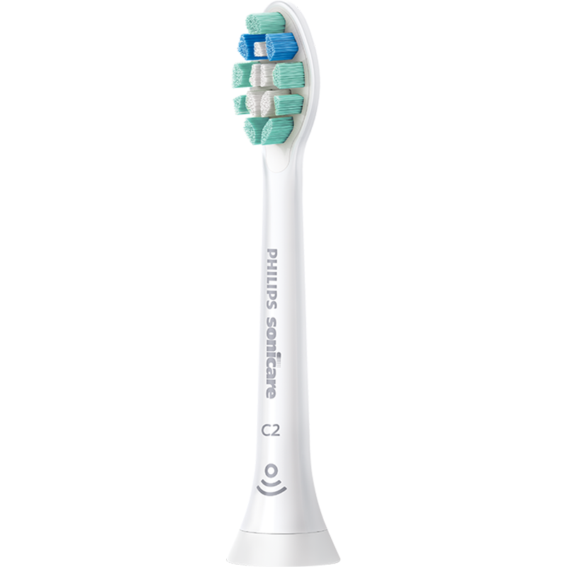 PHILIPS Electric Toothbrush Head C2 Clean Type Official Original European Import Compatible with DiamondClean 1/3/3Pro/CI/Navigation Brush Series Handle 1 Pack HX9021/85