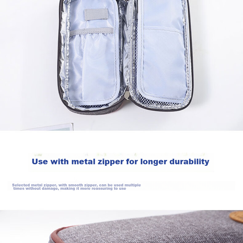 ASY Insulin Cooler Box Portable 2-8°C Medicine Refrigerator Breast Milk Cooler Insulin Insulation Bag Interferon Insulated Box Portable Airplane And High-Speed Rail Travel Medical Drug Storage Box Eye Drops Growth Hormone Injection Insulin Travel Kit Cold Storage Cooler Bag 10