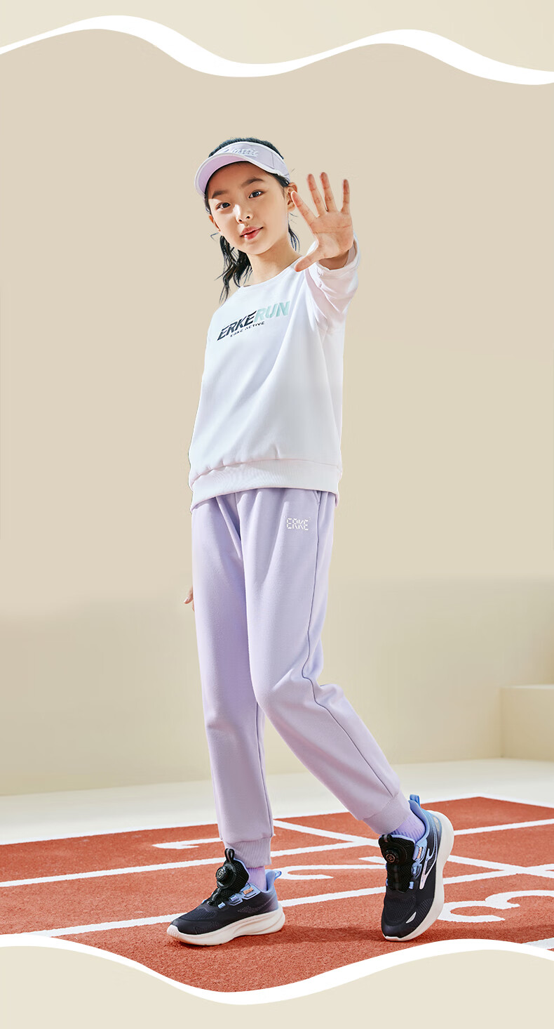 ERKE Children's Clothing, Boys And Girls Long Pants, Kids Thick Knitted Trousers, Warm, Black, Size 140 11