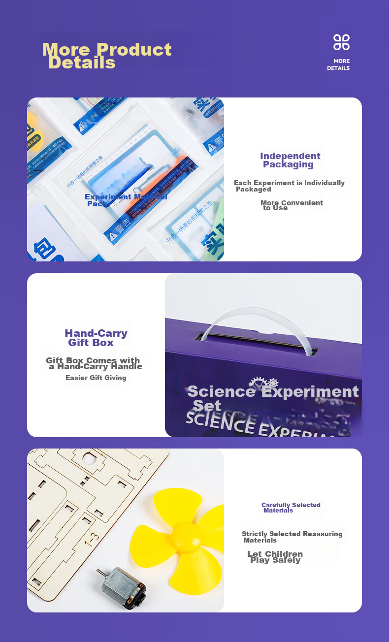 Hongke Children's Science Experiment Kit Educational Toy for Third Grade Elementary School Students, Physics Toys for Boys And Girls, Birthday And Holiday Gift 9
