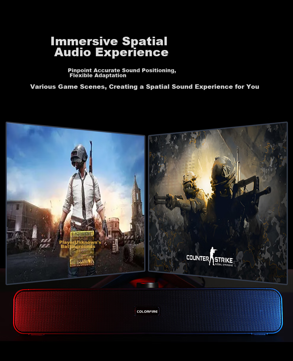 COLORFIRE [100,000 Positive Reviews] Colorful Rainbow Gaming Computer Speakers for Home, Desktop, Laptop, Ultra Bass Subwoofer for Online Classes, External Wired Small Speakers CSP-5201 7