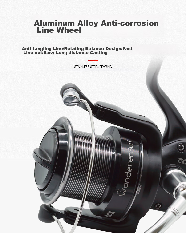 Dijia Fishing Trawler, All-Metal 9-Axis Anti-Corrosion Long-Range Trawler Anchor Rod Reel Spinning Reel Beach Drifter Spinning Reel Fishing Line Reel Fishing Trawler Fishing Tackle WAS10000 1