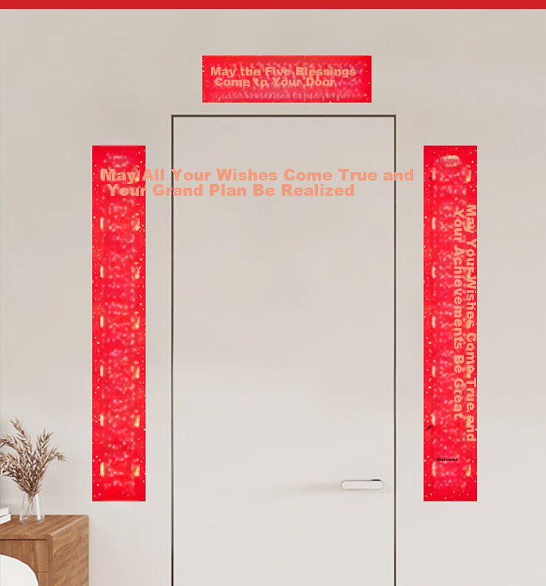 Modouyu Magnetic Couplets, Housewarming Celebration Couplets, Complete Set of Moving Decorations, Housewarming Gift, New Home Entrance Door Stickers 16