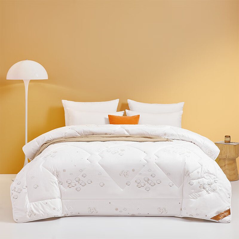 BEYOND Home Textiles Class A Antibacterial 100% Australian Imported Wool Comforter, Thickened Winter Quilt Duvet Insert, Approximately 7 Jin (3.5 Kg), 200*230cm