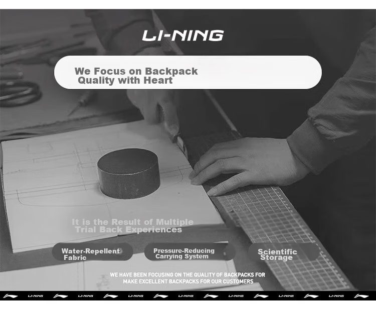 Li-Ning Backpack for Men, Large Capacity Basketball Sports Hiking Travel Backpack for Middle School And College Students 3