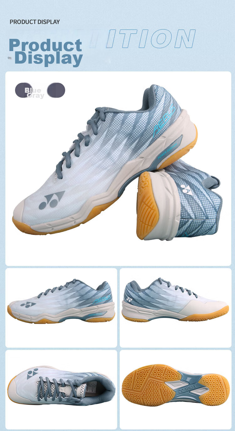 YONEX Lightweight Badminton Shoes SHBAX2EX White Blue Size 41 8