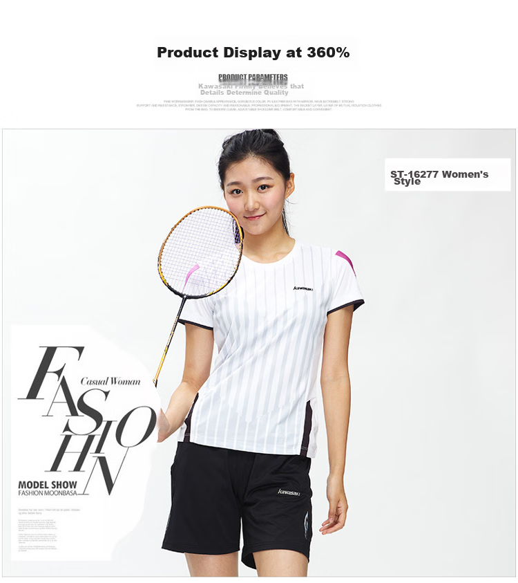 KAWASAKI Badminton Shorts, Unisex Casual Sports Shorts for Men And Women, Breathable Sweat-Wicking Black YMB-181 4XL 4
