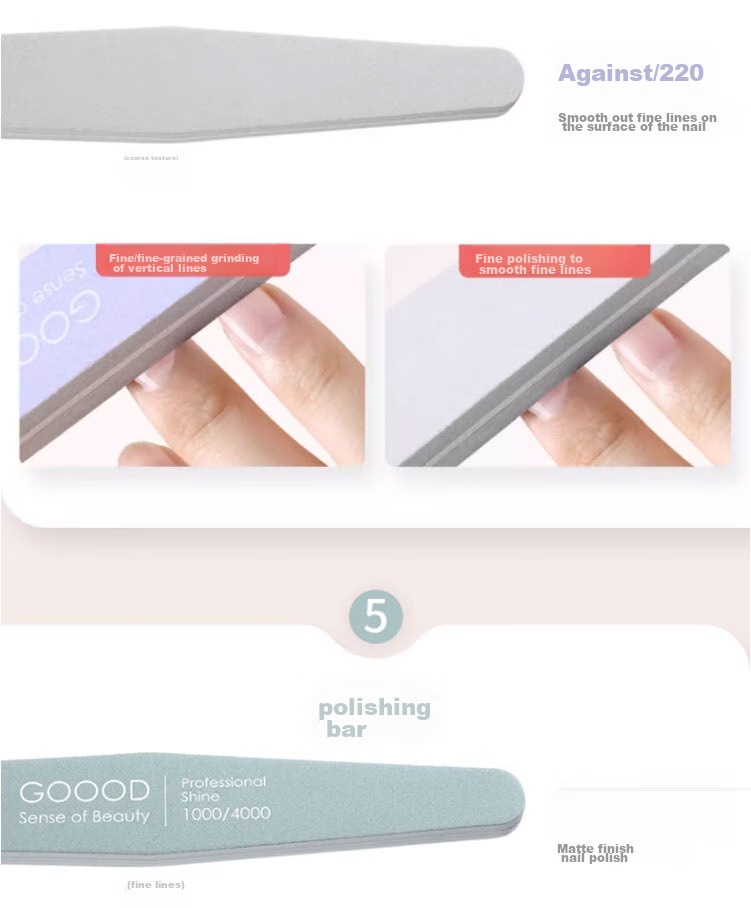 Goood Nail File, Nail Sanding Strip, Manicure File, Polishing And Grinding Strip, Specialized Sponge Rubbing Strip, Manicure Tool Set 9