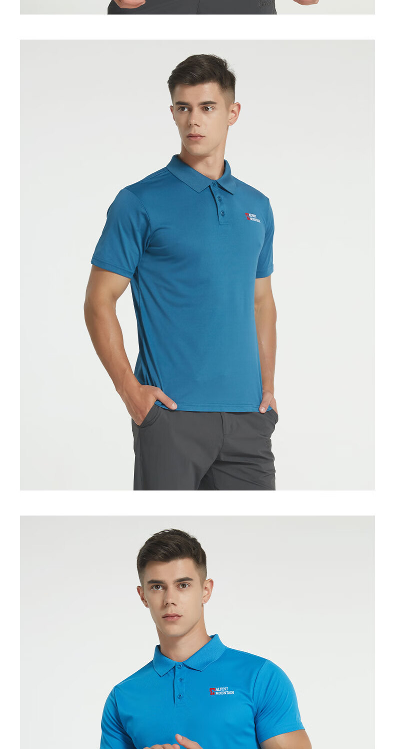 ALPINT MOUNTAIN Er'mengdu 3M Technology Quick-Dry Polo Shirt for Women, Summer Sports Outdoor Short-Sleeve Collared T-Shirt, Breathable Casual 13