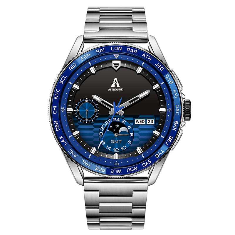 Beidou Astrolink G Blue Hybrid Smart Running Cycling Sports Multifunction HarmonyOS Men's Watch New Arrival
