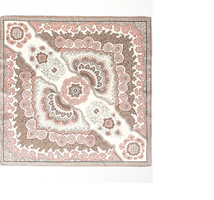 Sijie Silk Scarf for Women, 100% Mulberry Silk Printed Square Scarf, Mid-Autumn Festival And Office Use, Gift for Mom on Holidays 8