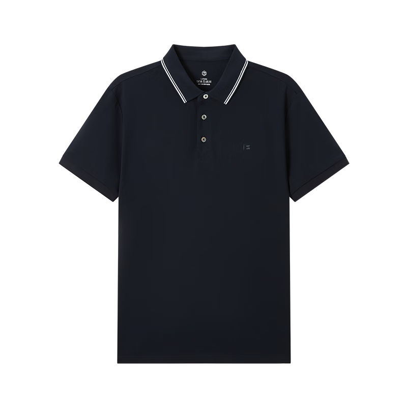 JD Original 100 High-End Polo Shirts for Men, Wrinkle-Free Premium Short-Sleeve T-Shirts, New Summer Style Gift, Black, Size L