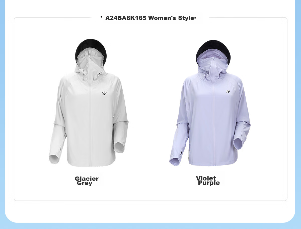 CAMEL [Panda Collaboration], Cool White Outdoor Sun Protection Clothing for Men And Women, UV-Resistant Ice-Cool Sun Protection Garment 28