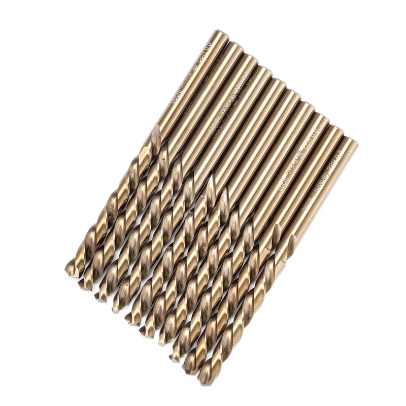SATA Twist Drill Bit Set Straight Shank Cobalt Twist Drill 52325 10-Piece 2.5MM