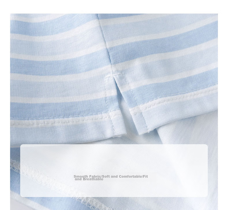 DAVE & BELLA Boys' Summer Sportswear Set, Stylish Little Gentleman Outfit for Baby Boys, DBH13656 Blue Striped 73cm 1