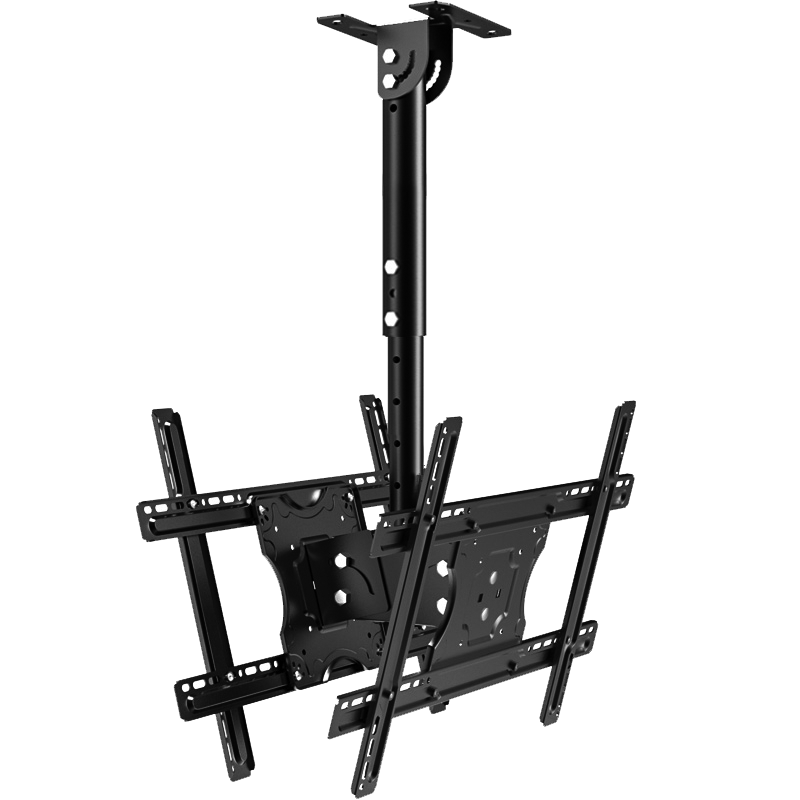 Jinying TV Ceiling Mount Double-Sided Extendable Rotatable Bracket Dual Screen Ceiling Mount for 55/65/75 Inch Universal Xiaomi Hisense Skyworth