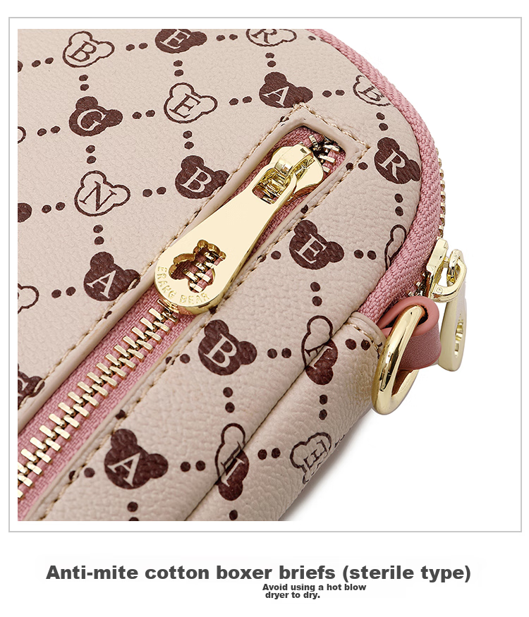 Bear Affection Women's Fashion Versatile Crossbody Bag 6.5-Inch Phone Shoulder Bag Trendy Valentine's Day New Year Gift 23