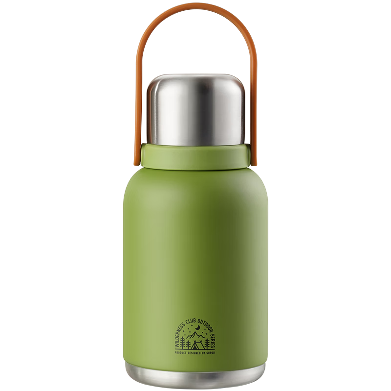 SUPOR Large Capacity Insulated Water Bottle Women’s Portable Outdoor Double-Use Titanium Travel Mug Car Cup High-Style Wide-Mouth Bottle